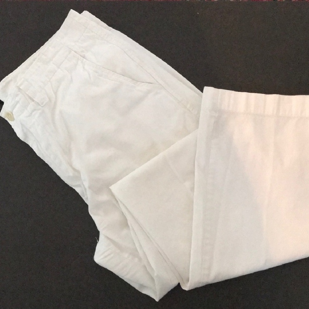 J crew slim white pants 32x34